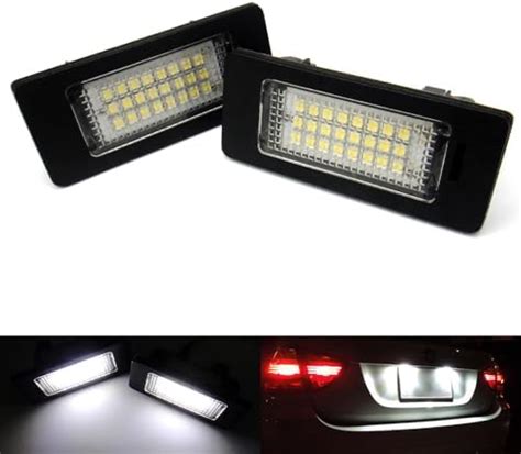 RZG 2x LED Licence Number Plate Light White Canbus For E82 E88 F22 F45