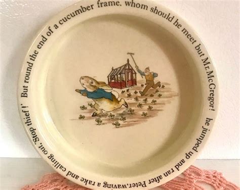 Wedgewood Peter Rabbit Bowl Vintage Etruria Barlaston Made In