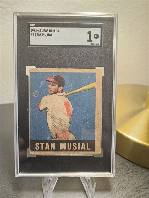 Leaf Baseball Stan Musial Rookie Card Rc Graded Sgc