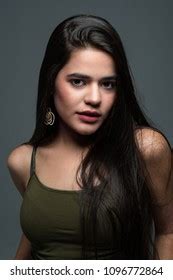 Hispanic Teen Girl Modeling Portrait Session Stock Photo Edit Now