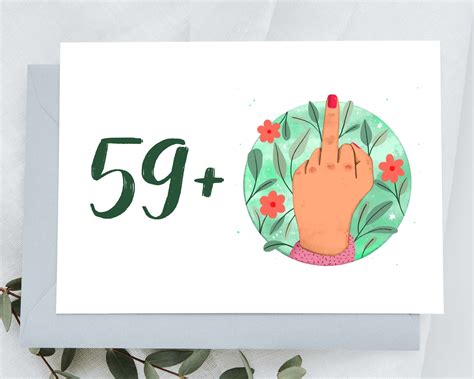 59 Card Printable Rude 60th Birthday Card 60th Birthday Etsy