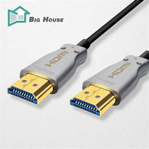 Bh ไฟเบอร์ออฟติก Hdmi 20ชายชายสาย Hd สีเงินซิงค์อัลลอย4k 2k ความ