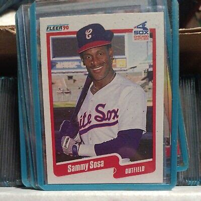 Sammy Sosa Fleer 1990 548 Rookie Card DOB ERROR EBay