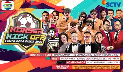 Jadwal Sctv November Konser Kick Off Hingga Pertandingan Group