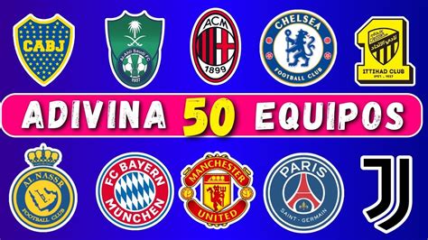 Adivina 50 Clubes De Fútbol Por El Escudo ⚽🌏 Equipos Del Mundo Youtube