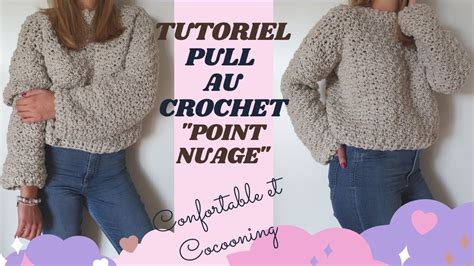 Tutoriel Pull Au Crochet ☁️ Point Nuage ☁️ [crelya Handmade]