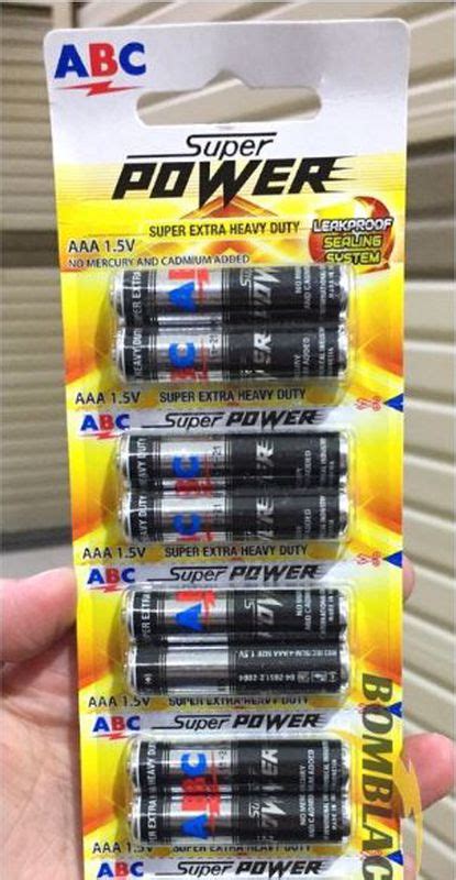 Baterai Abc Super Power Aaa A Batere Volt