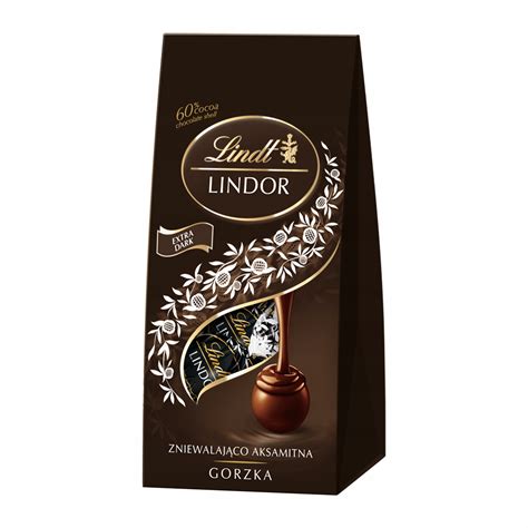 Lindt Lindor Praliny Czekoladki Pralinki Czekolada Gorzka Kakao