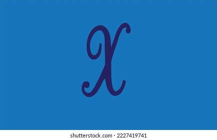 Blue Letter X Vector Logo Stock Vector (Royalty Free) 2227419741 ...