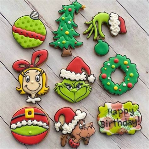 Grinch Christmas Cookies Etsy