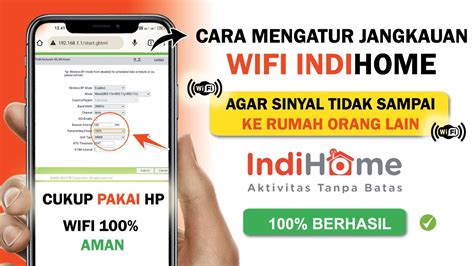 Mudah Cara Mengatur Jarak Jangkauan Sinyal Wifi Indihome Lewat HP