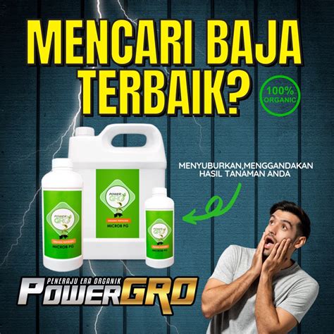 BAJA PELBAGAI JENIS TANAMAN BAJA FOLIAR POWERGRO BAJA ORGANIK