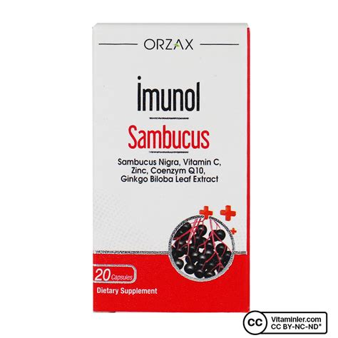 Orzax Imunol Sambucus Nigra 20 Kapsül | Vitaminler