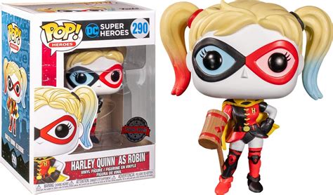 Funko Pop Harley Quinn Robin DC Super Heroes 290 Exclusive Funko