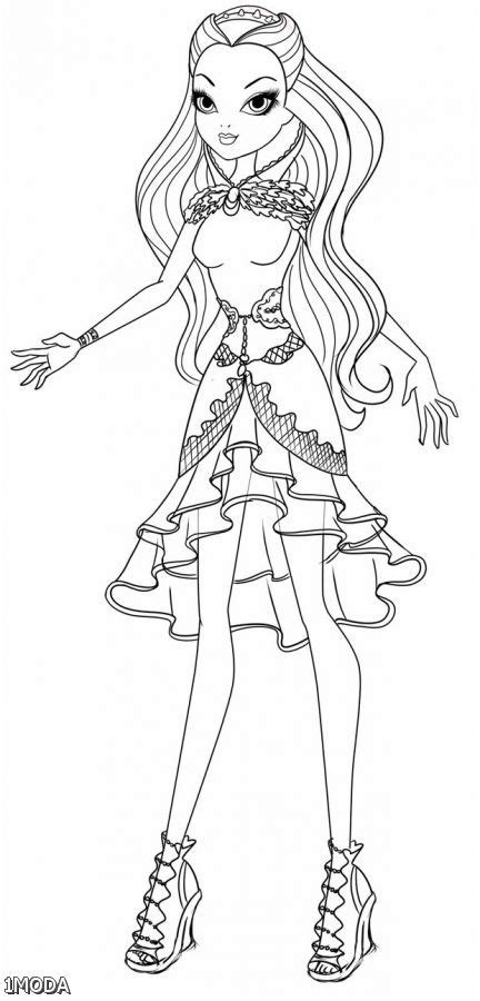 Ever After High Coloring Pages Raven At Getcolorings Free