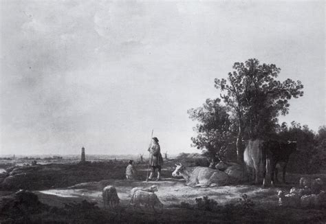 Aelbert Cuyp Herdsmen And Cattle Near Rhenen