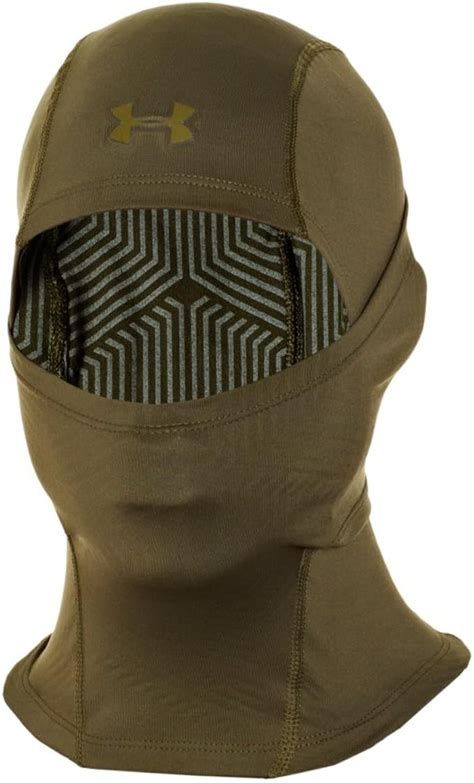 Under Armour Coldgear Infrared Hood Balaclava Mens Marine Od Green Uk Sports