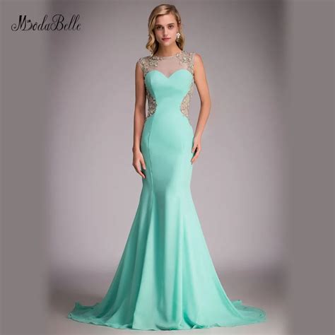 Sexy Open Back Mint Colored Prom Dress 2017 Long Mermaid Vestidos De