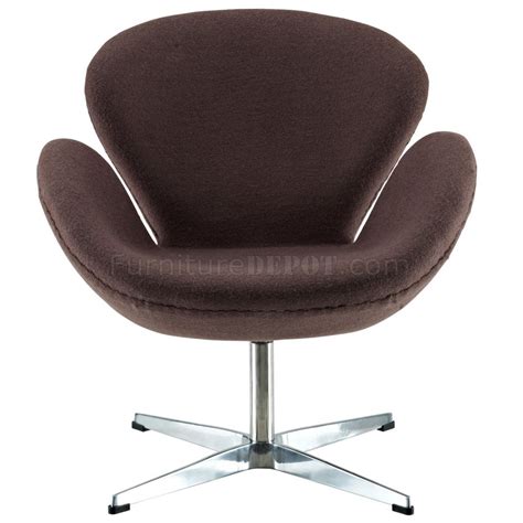 Wing Swivel Lounge Chair Choice Of Color Fabric By Modway