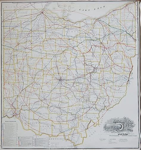 Contemporary Railroad Map Of Ohio