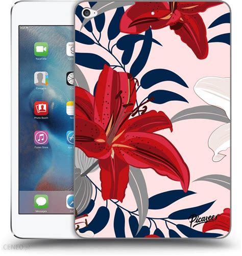 Silikonowe Przeźroczyste Etui Na Apple Ipad Mini 4 Red Lily