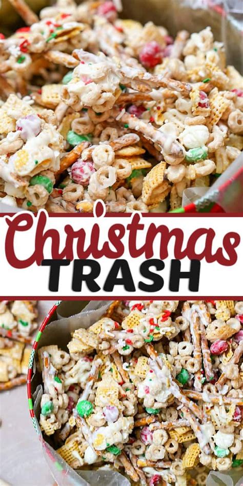 This White Chocolate Christmas Trash Is A Snack Mix Recipe With