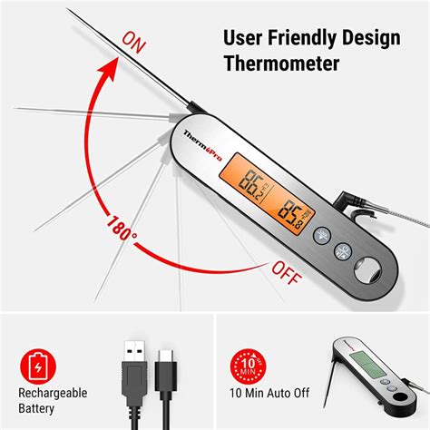 Thermopro Tp610 Digital Meat Thermometer For Cooking