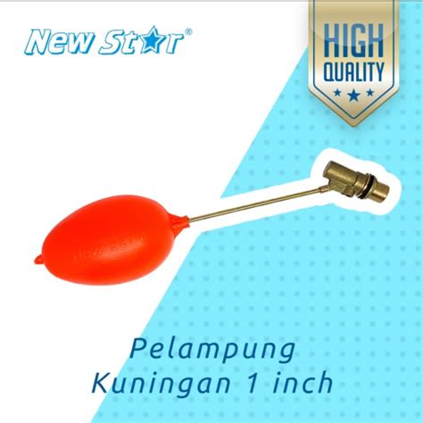 Jual Pelampung Bola Air Kuningan New Star Inch Toren Floating Valve