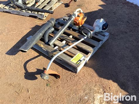 Stihl Fs40c Trimmer And Blower Bigiron Auctions