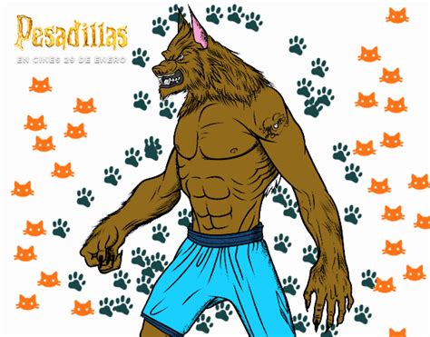 Dibujo De El Hombre Lobo Pintado Por En Dibujos Net El D A A