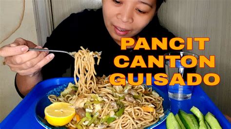 Pancit Canton Guisado Mukbang Pinoy Mukbang Filipino Food Mukbang