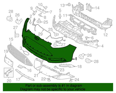 F1ez 17757 Daptm Bumper Cover 2015 2017 Ford Focus Ford Oem Parts