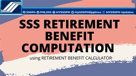 Sss Retirement Benefit Computation Paano Mag Compute Using Retirement