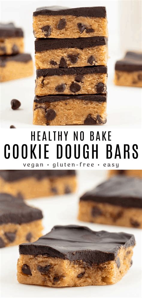 No Bake Cookie Dough Bars Vegan Gluten Free Artofit