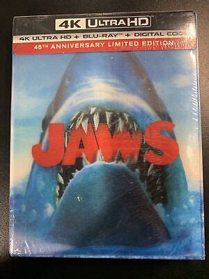 Jaws Th Anniversary Limited Edition K Uhd Blu Ray Disc Eur