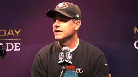 Super Bowl Media Day Interview Jim Harbaugh Youtube