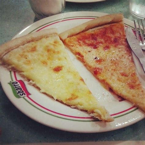 Sbarro White And Four Cheese Pizza Cheese Pizza Four Cheese Pizza