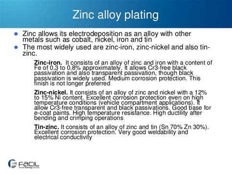 Zinc and zinc alloy plating