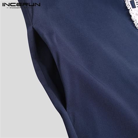 Buy Incerun Men Saudi Style Thobe Thoub Abaya Robe Dishdasha Islamic