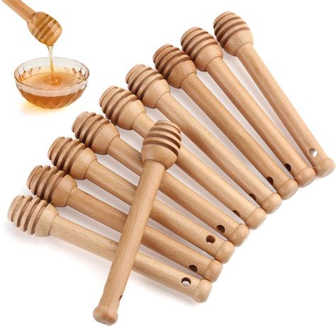 Amazon Pcs Wooden Honey Dipper Sticks Inch Honey Stirrers