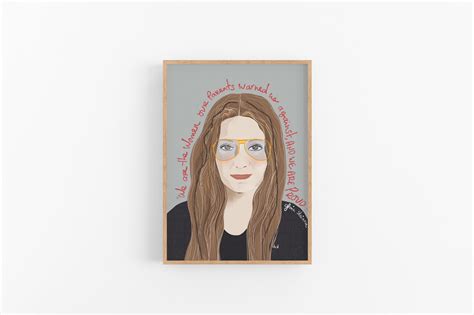 Gloria Steinem Print Iconic Women Print Feminist Poster Cubicle Decor