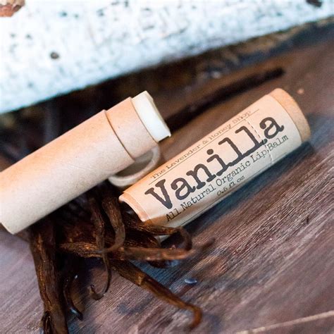 Lip Balm 05 Oz Vanilla Bean Shea Butter Coconut Oil Beeswax All