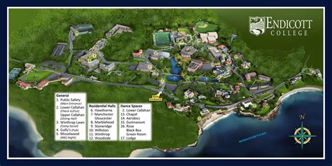 Endicott College Campus Map – Map Vector