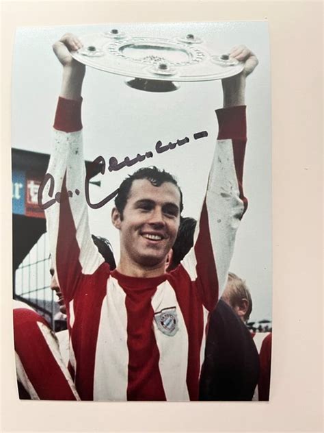 European Football League - Franz Beckenbauer - Autograph, - Catawiki