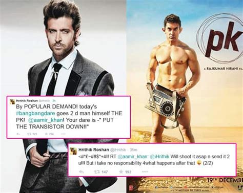 Hrithik Roshan Dares Aamir Khan To Go Naked And He Accepts It Bollywood News And Gossip Movie