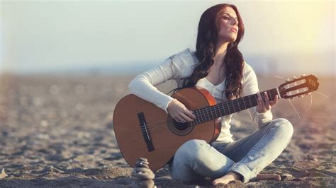 Women Model Guitar Musical Instrument Photography Musician Person