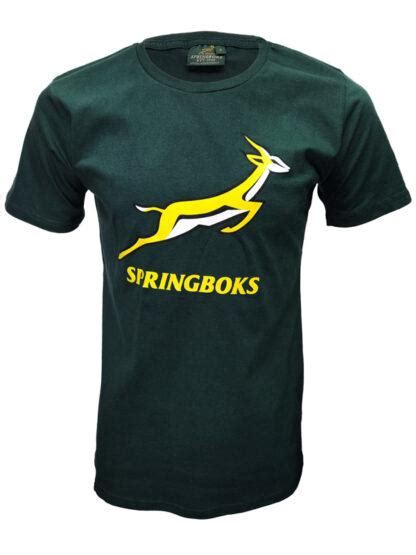 Mens Springbok Tee Green Official Merchandise