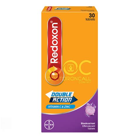 Buy Redoxon Double Action Vitamin Czinc Effervescent Tablet