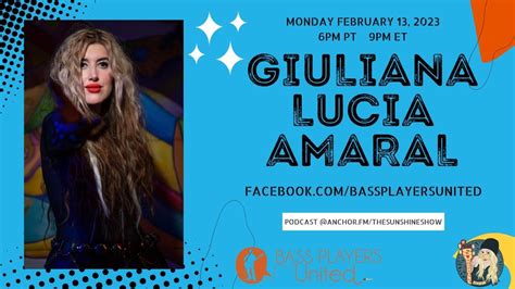 Live With Giuliana Lucia Amaral YouTube