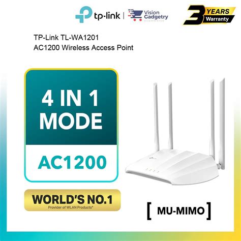 TP Link TL WA1201 AC1200 Dual Band Wireless Access Point Range Extender